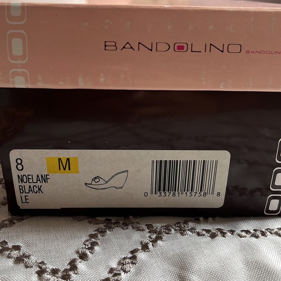 NWT Bandolino Leopard Wedge Sandal High Heels Women Size 8 - Picture 5 of 6